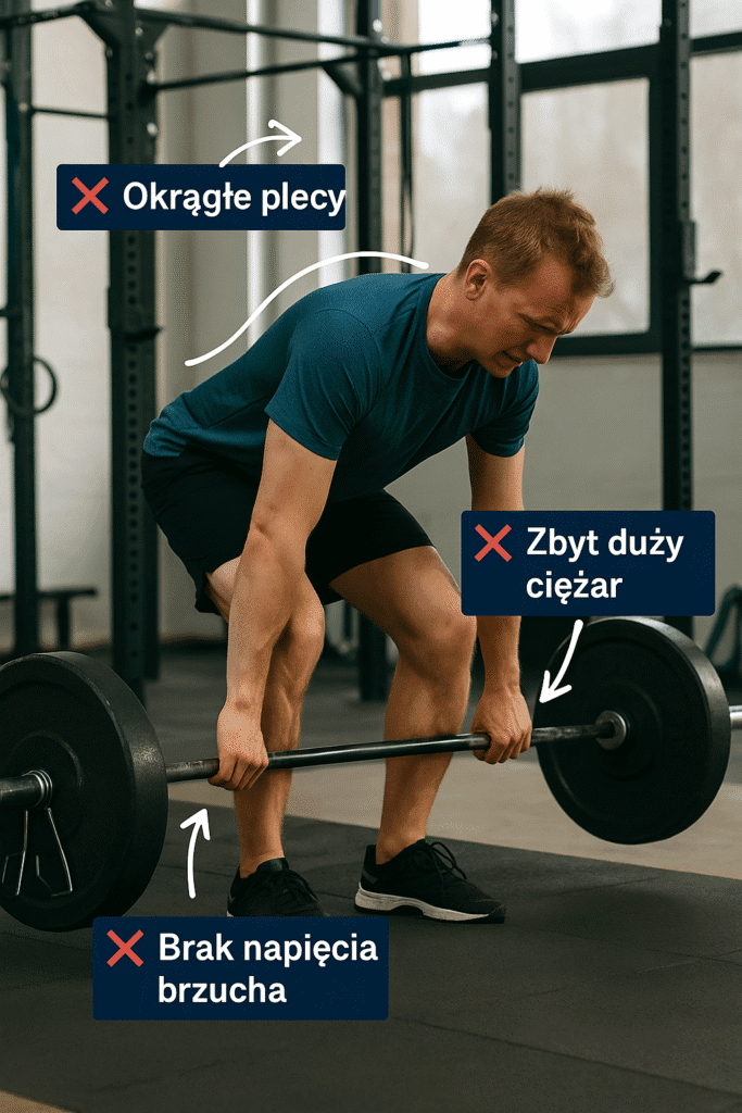 zle wykonywany martwy ciąg