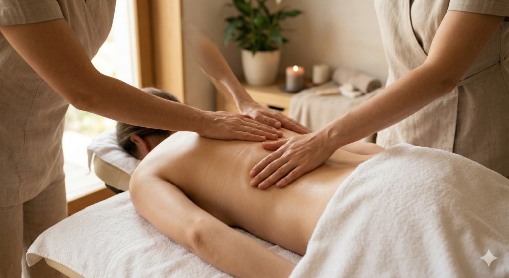 Masaż relaksacyjny pleców - delikatne techniki odprężające