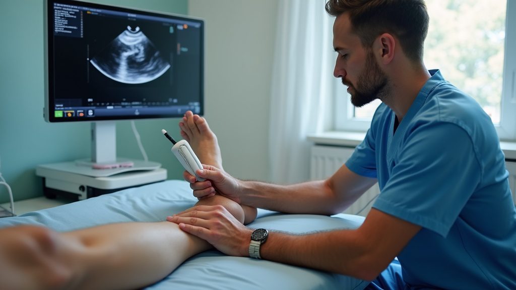 diagnostyka USG ścięgna Achillesa fizjoterapia Piaseczno Nowa Iwiczna