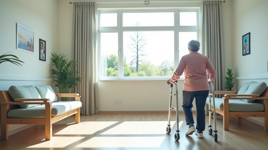 rehabilitacja po endoprotezie biodra - ćwiczenia z balkonikiem Pure Rehab